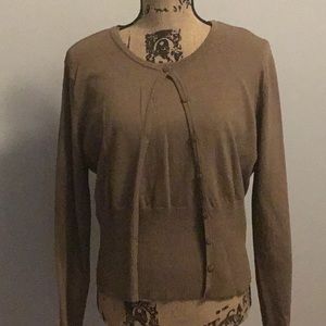 LIKE NEW- BROWN CARDIGAN SET